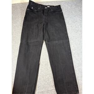 VINTAGE Levis 550 Jeans Mens 38x32 Black Relaxed Straight Orange Tab Baggy USA